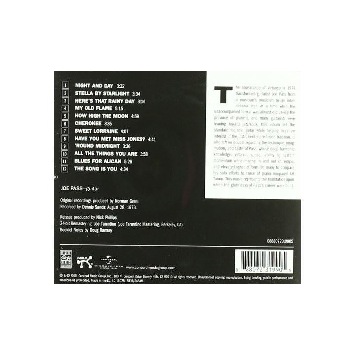 Joe Pass - Virtuoso [CD]