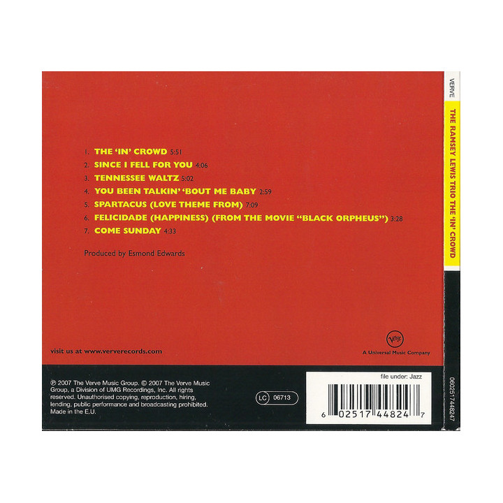 Ramsey Lewis Trio - The In Crowd [CD]