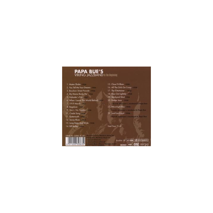 Papa Bue's Viking Jazzband - In The Beginning  [CD]