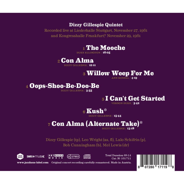 Legends Live/Dizzy Gillespie Quintet