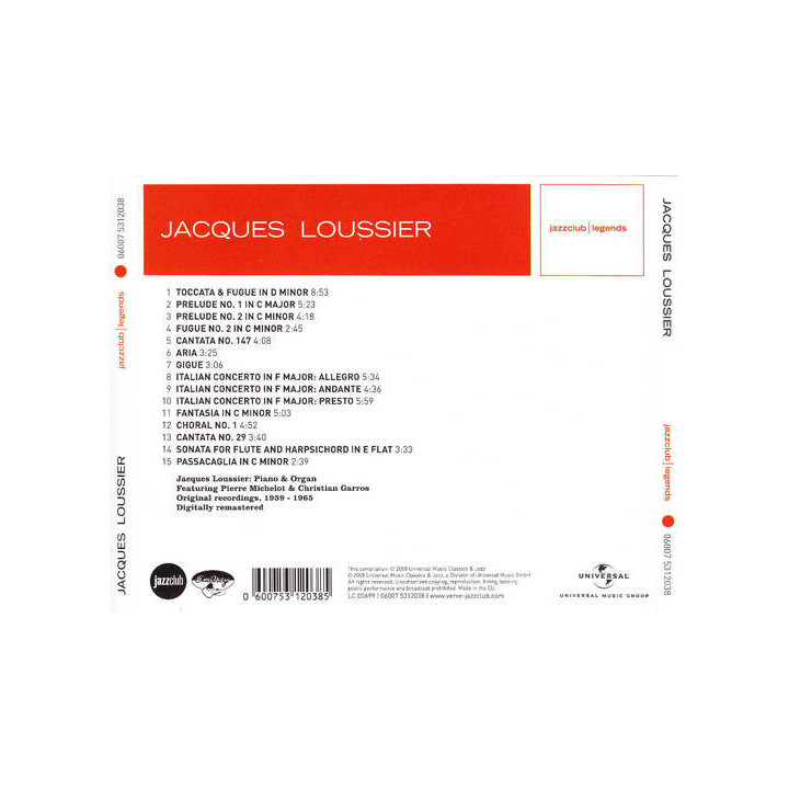 Jacques Loussier: Play Bach Highlights [CD]